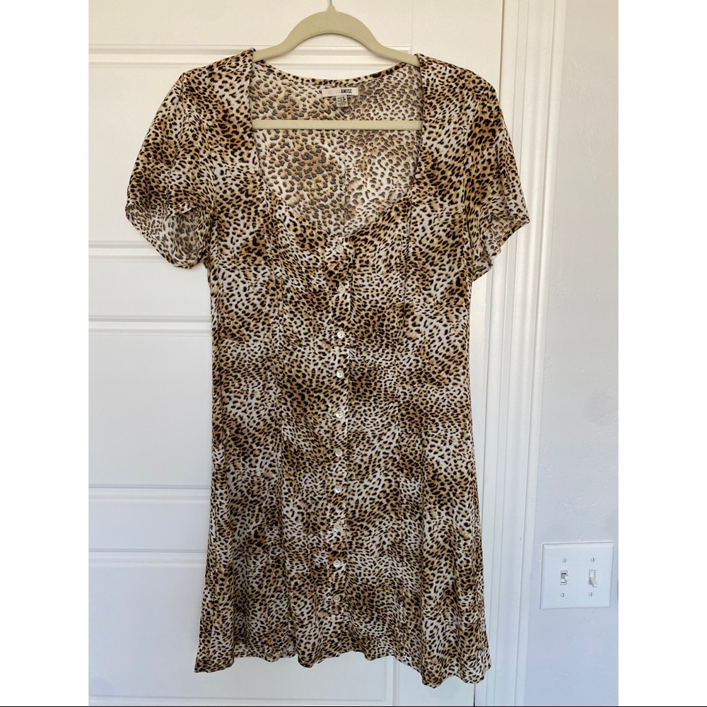 Amuse Society cheetah/leopard dress (small)
